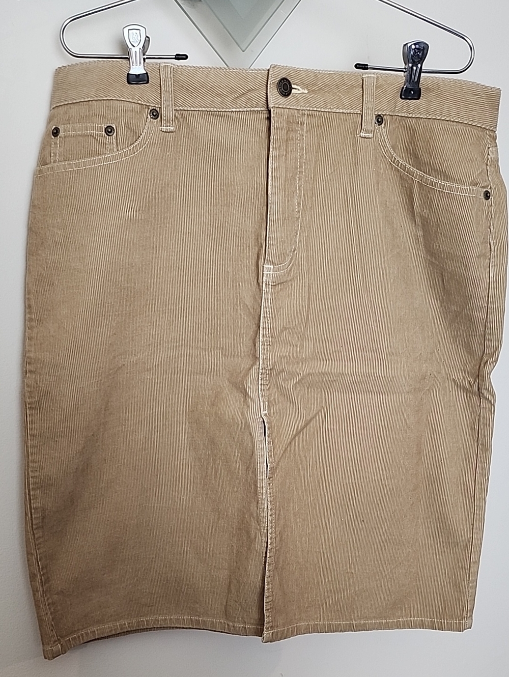 Old Navy Y2K Tan Corduroy Skirt